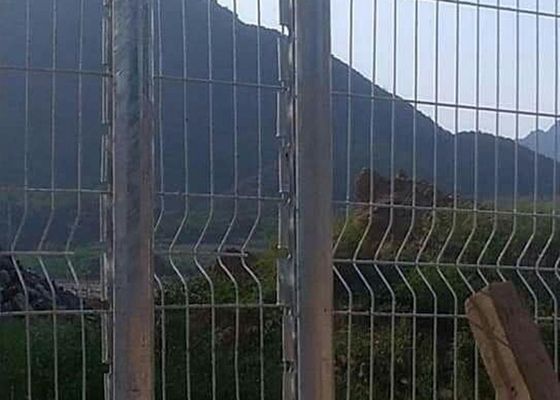 Low-Carbon Iron Roll Top Fence / Pvc Dipping Roll Top Weld Fencing/ Roll Top Welded Mesh Fence Panel