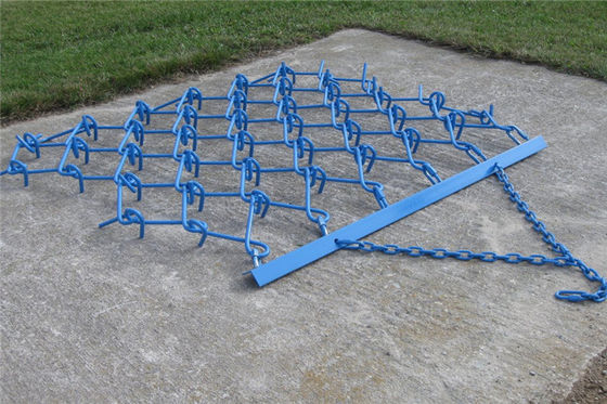 13mm Wire Diameter Mounted Chain Grass Harrows 1-6m Width 1-2m Length Or Customized