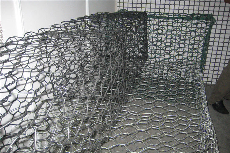 Riverbank 2x1x1m Hexagonal Gabion Box 60x80 Galvanised Gabion Baskets