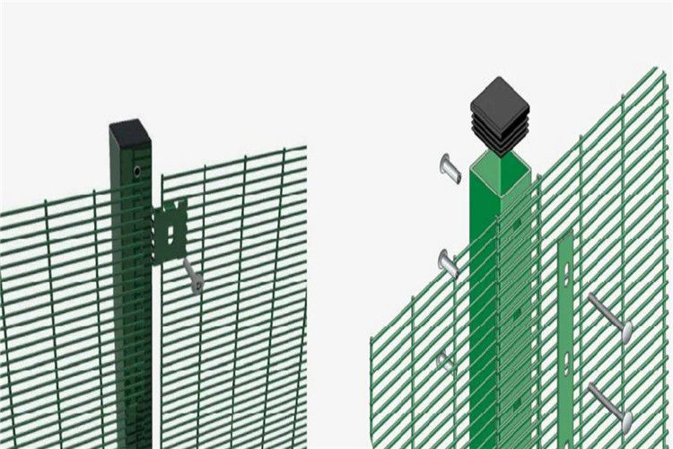 Galvanised PVC Coated Welded Mesh Fencing Green V Mesh Fencing