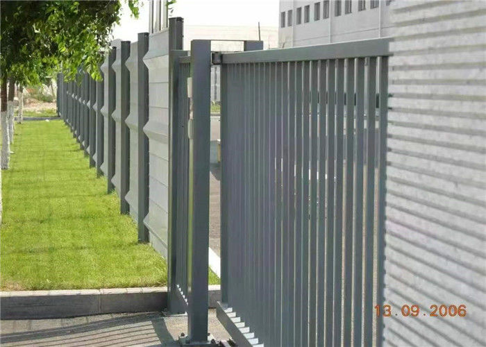 Powder Coated Tubular Steel Fence 75X75mm For Residential